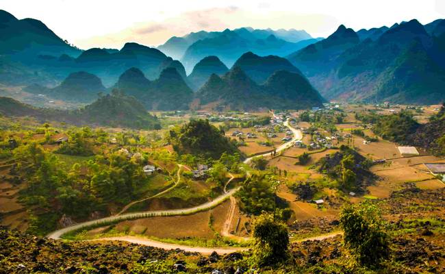 Mountains in Ha Giang Vietnam